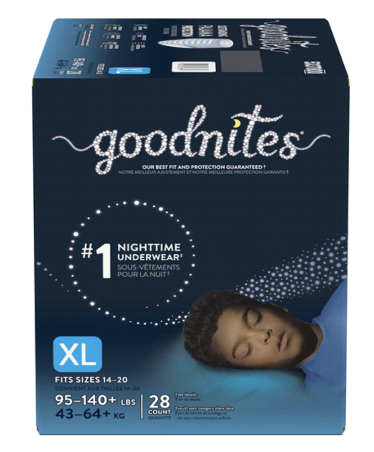New Goodnites XL in 2021 Bedwetting and Enuresis